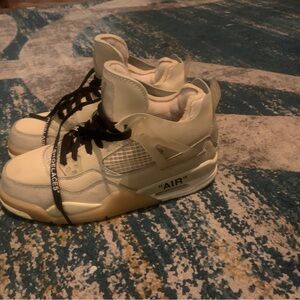 Nike Off-White Air Jordan 4 Sail Sneakers